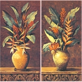 Tutu装饰画客厅沙发玄关餐厅酒店无框油画布装饰画芯花瓶里的植物