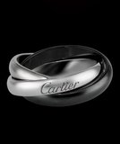 美国代购正品 Cartier/卡地亚 Trinity系列双色三环中号无钻戒指
