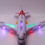 儿童玩具飞机直升机电动 3万向轮声音闪光地面滑行飞机模型1-2-