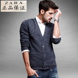 ZARA男装外套 香港代购秋装毛衣外套秋季开衫针织衫潮男长袖外套