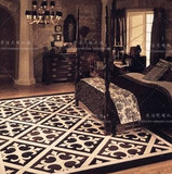 欧式简约现代时尚客厅咖啡色地毯茶几地毯卧室床边地毯满铺可定制