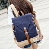 韩国代购学院风森女帆布双肩包女高中学生书包时尚旅行背包大容量