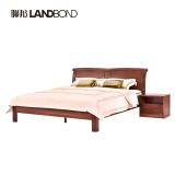 联邦家具 实木双人床1.8米 现代简约中式卧室成套家具组合套装