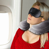 人体学专利充气瞌睡枕 充气u型枕 脖子颈椎护颈枕旅行枕飞机枕