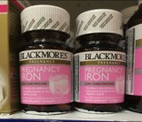 澳洲代购Blackmores Pregnancy Iron 孕妇专用铁剂 预防贫血 30粒