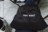 FREE NIGHT 原创独家 1988 (stussy)版型刺绣 黑渔夫帽bucket hat