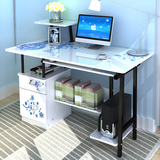 电脑桌台式桌子家用简约写字台简易书桌带抽屉简约现代办公桌组合