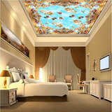 无缝大型壁画天顶天花板卧室客厅现代欧式吊顶油画天使墙纸壁纸