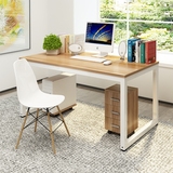 包邮台式电脑桌双人办公桌钢木书桌写字台简易桌子宜家家用电脑桌