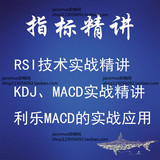 技术指标实战精讲 RSI指标 KDJ指标MACD指标实战应用炒股视频教程