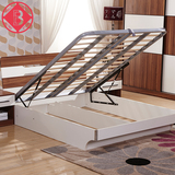 EBELLS现代简约板式床1.5 1.8米双人床卧室家具韩式日式双人大床