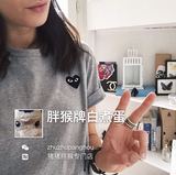 【胖猴日本代购】川久保玲CDG play灰色小黑心短袖T恤男女款