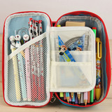 韩国大容量笔袋铅笔盒创意男女学生文具袋笔帘笔袋大容量多省包邮