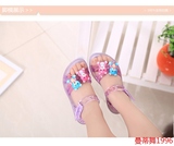 清仓特价女童水晶凉鞋儿童防水防滑透明韩版卡通公主鞋软底鞋处理