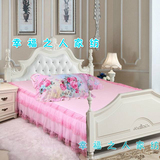 粉色欧式床专用蕾丝床裙床罩床笠 床裙单件1.2米 1.5米 1.8米 2米
