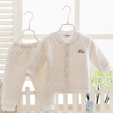 婴儿保暖内衣套装加厚纯棉秋冬季和尚服新生儿衣服两件套男女宝宝