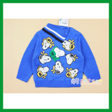 特价秋冬新款史努比专柜正品童装 男童韩版高领毛衣羊毛衫20908