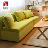 简域小户型布艺沙发 多功能实木储物单人双人沙发 家用收纳布沙发