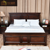 美式简约全实木新1.5米1.8米双人床卧室定制乡村婚床欧式家具组合