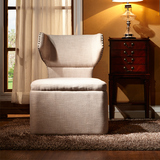 休闲椅简约现代北欧单人沙发椅实木椅卧室阳台椅子设计师沙发椅子