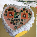 品牌 数码蛋糕 生日蛋糕 心形奶油水果 食用照片长沙广州全国配送