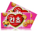 韩国饼干 进口零食 乐天蘑菇力巧克力夹心饼干 儿童饼干60g