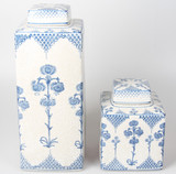 新中式手绘釉下彩青花瓷 装饰摆件 陶瓷罐子玄关摆设 家居工艺品