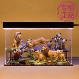欧美动漫画卡通片电影主题狮子王塑料公仔玩具人偶模型摆件带灯箱