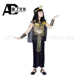 儿童埃及艳后装女童大码万圣节派对埃及公主演出服埃及艳后服装