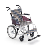三贵轮椅MOCC-43JL航太铝合金手动旅行轮椅后背可折叠轻便轮椅车