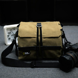 包邮国家地理2140单反相机包 卡其色 单肩包 中号小尺寸摄影包