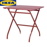 宜家IKEA代购默拉洛红白木质可折叠户外阳台钓鱼烧烤露营便携桌子