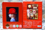 日本进口零食千朋橙帽子饼干礼盒 结婚喜饼 礼物222g 批发1箱6盒
