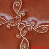 红棕欧式格子海绵材料 移门床头靠背餐椅皮革面料软包背景墙包邮