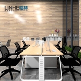 临赫四六人位办公桌椅屏风工作位职员办公桌简约现代上海办公家具