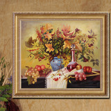 美坊手绘油画欧式古典水果花卉客厅餐厅卧室装饰画有框壁画挂画