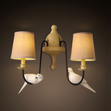 意普顿 复古怀旧创意两头小鸟壁灯酒店别墅过道楼梯床头壁灯
