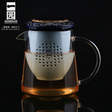 一园茶具 国色天香迷你壶 耐热玻璃带盖泡茶壶过滤花茶壶
