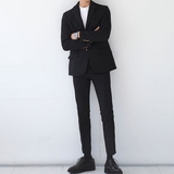 韩国正品代购男装东大门韩版绅士修身休闲西服外套纯色套装商务