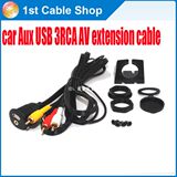 10 6ft 2M 3.5mm Aux RCA USB Extension Cable Audio&Video Fl
