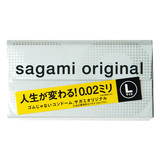 日本Sagami相模002大号避孕套0.02mm超薄安全套L码大码12片装