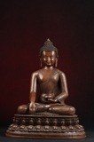 般若佛珠 尼泊尔佛像 手工精品 45厘米紫铜释迦摩尼佛 13寸一尺三