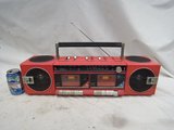 热卖老上海 老式红色收录机 老录音机 旧卡带机 可收藏 做影视道