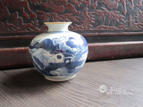 清康熙青花小罐 古董古玩瓷器收藏 T138