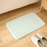 日本购懒角落 纯色珊瑚绒地垫 浴室卫生间吸水防滑垫 地毯门厅垫