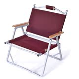 钓鱼椅 户外折叠椅 便携式折叠凳 铝合金靠背椅 木扶手椅子 包邮