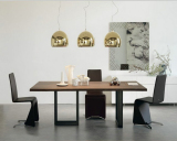 铁艺实木餐桌 餐桌椅组合 简约办公桌会议桌美式复古桌子松木书桌