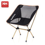 NH戶外折疊椅子便攜式超輕月亮椅航空鋁合金釣魚凳休閑寫生靠背椅
