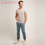 ESPRIT 2016夏新品男士 假两件休闲短袖T恤-066EE2K018