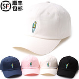韩国正品代购现货男女青少年棒球帽时尚鹦鹉刺绣图案小头帽亲子帽